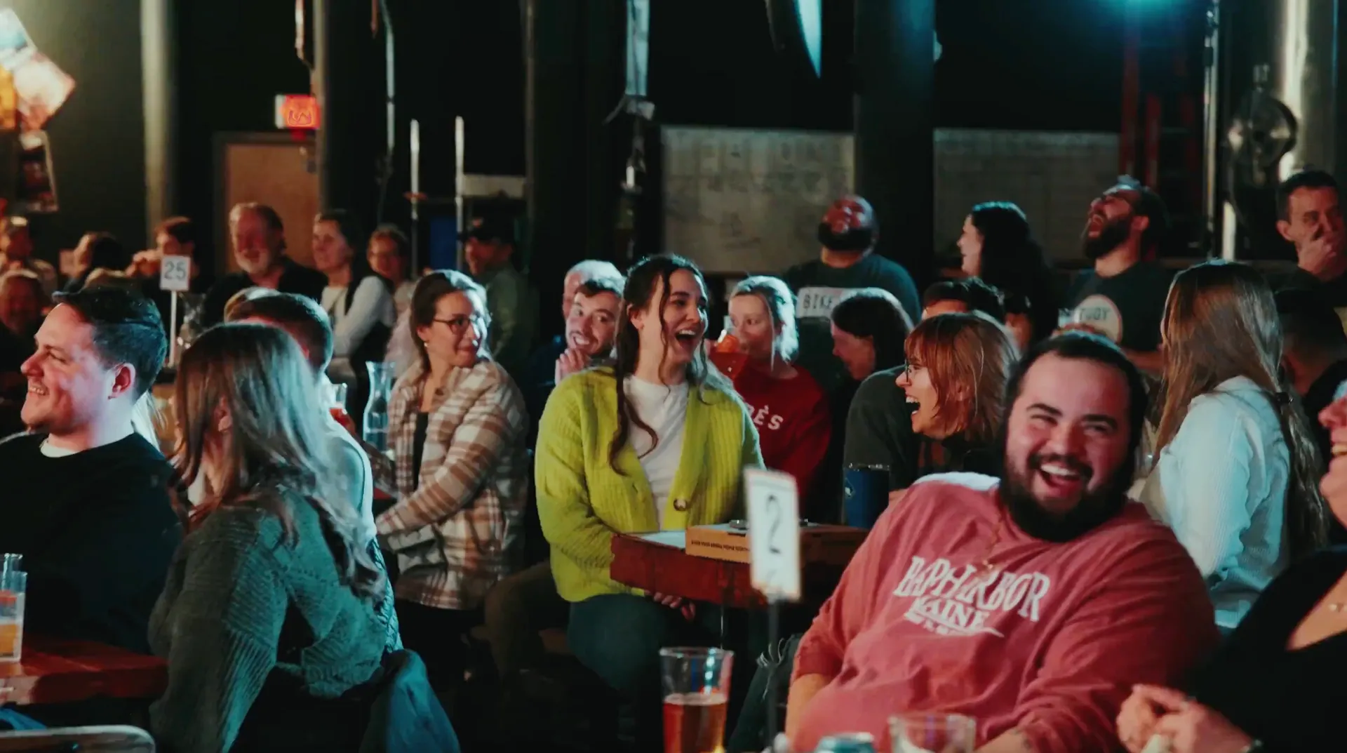 Live comedy show with audience